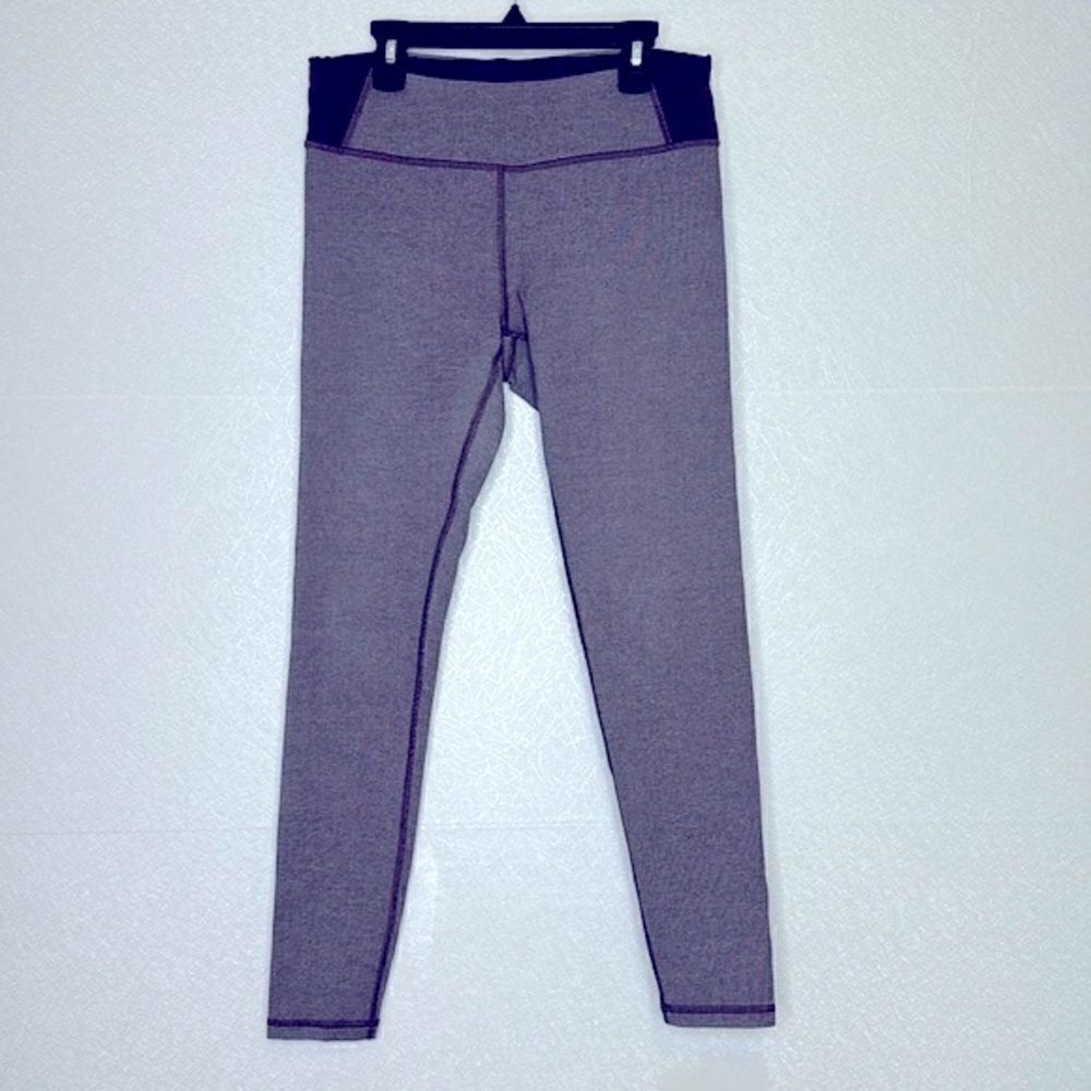 Lucy Activewear Space Dye Stripe Leggings Purple M